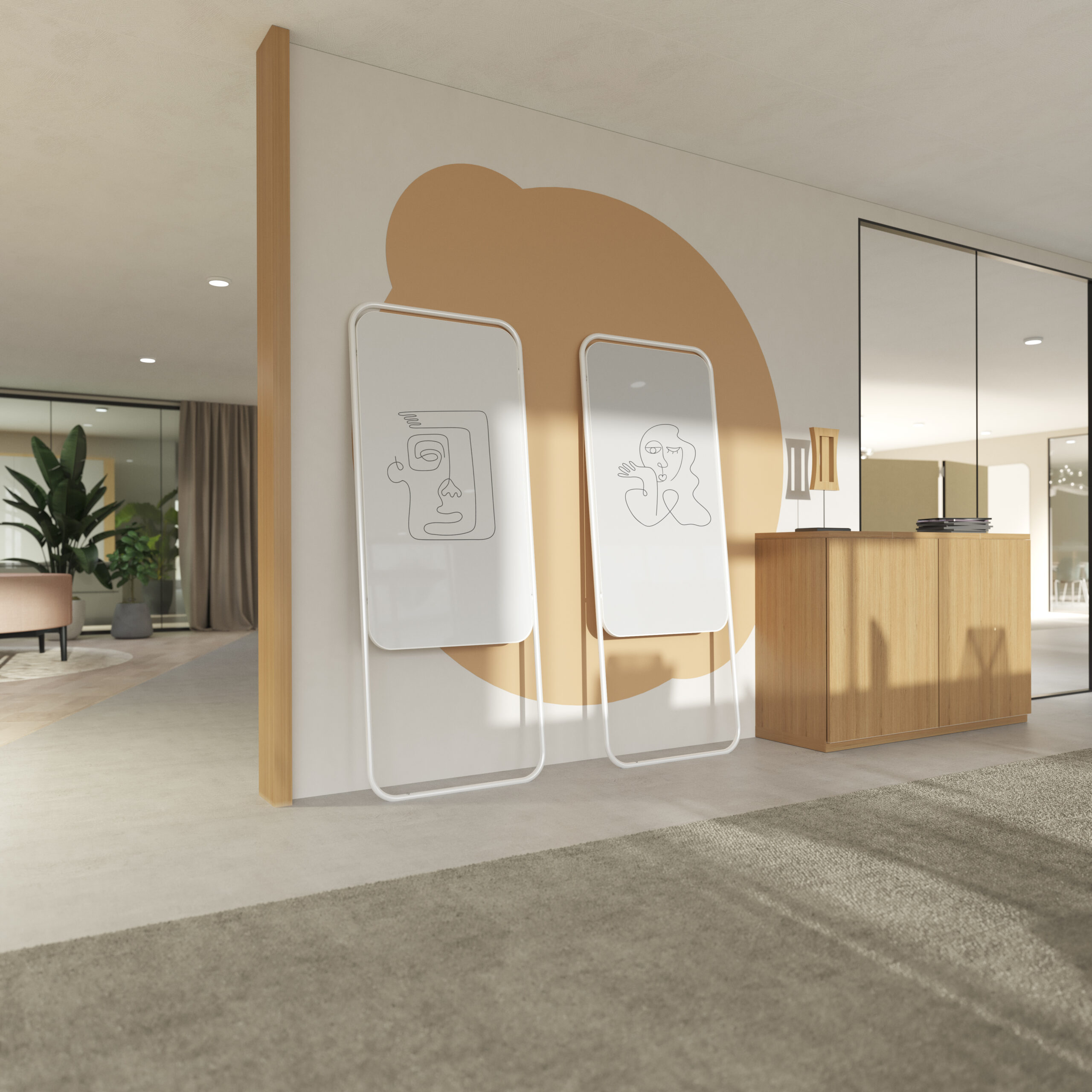 Chameleon Momentum mobiel whiteboard – aanzicht 1