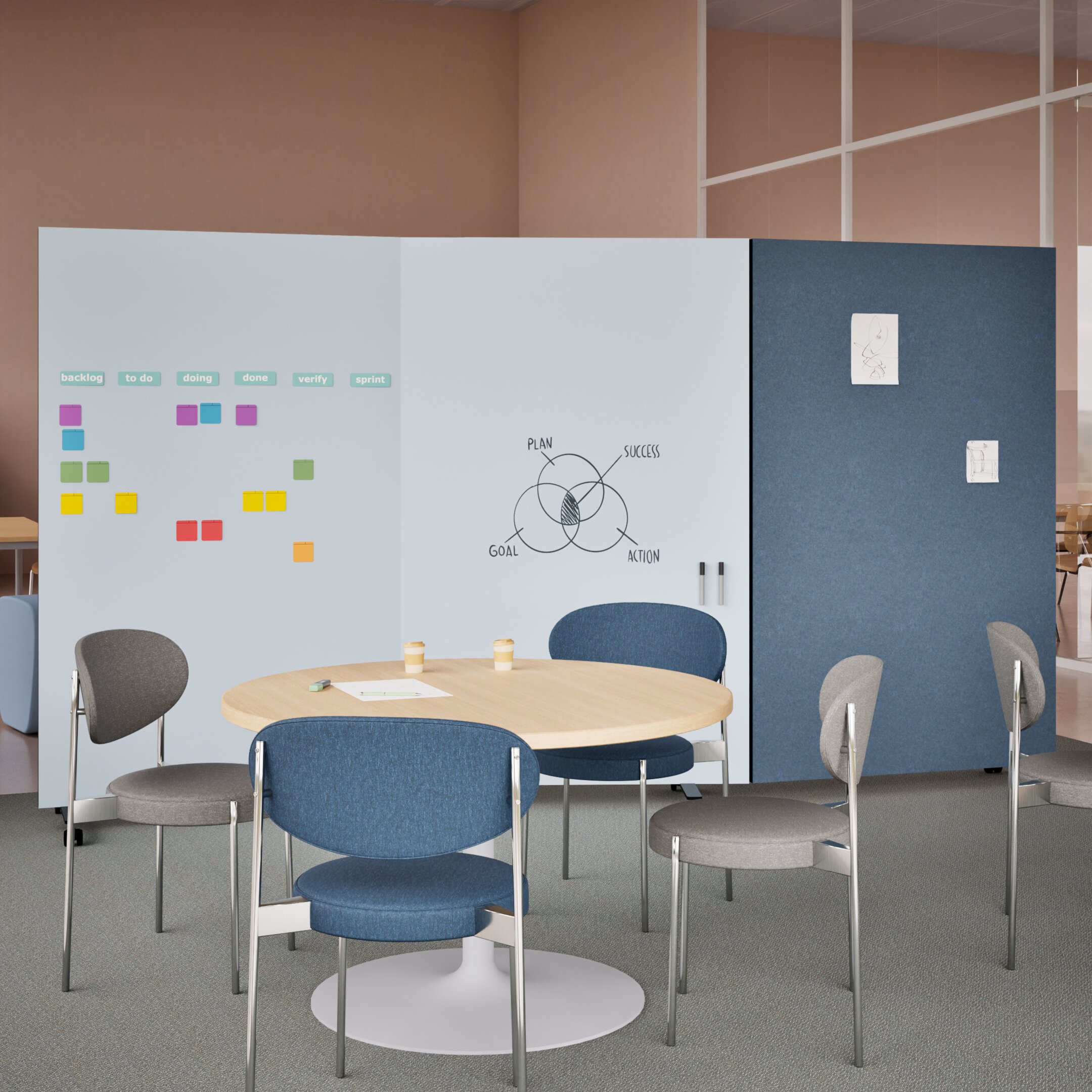 Harmonica Workwall – close vierkant