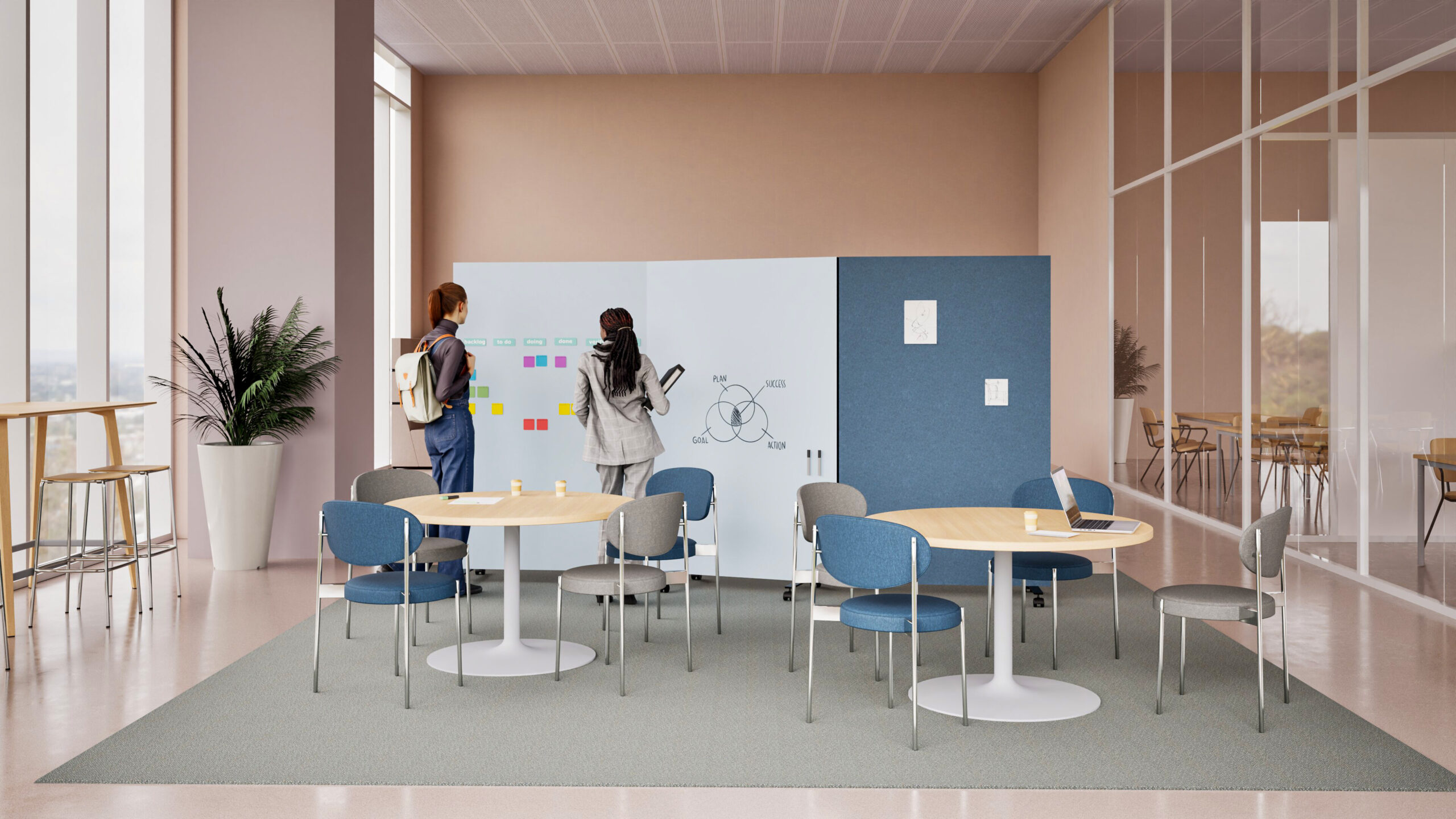 Chameleon Harmonica Workwall – vooraanzicht