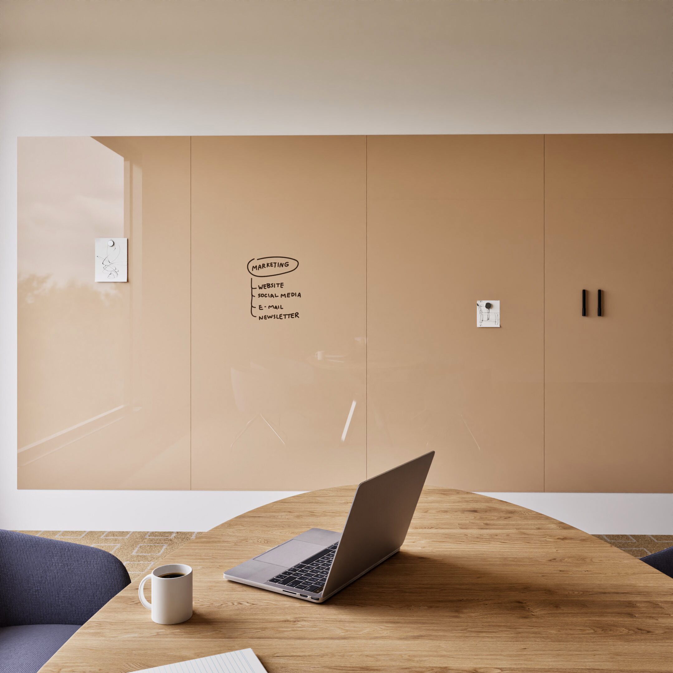 Chameleon Sharp Glass Wall – frontaal vierkant