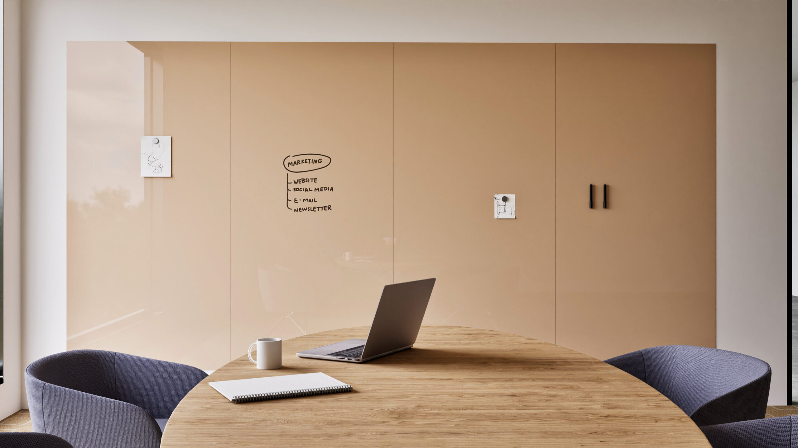 Chameleon Sharp Glass Wall – vooraanzicht
