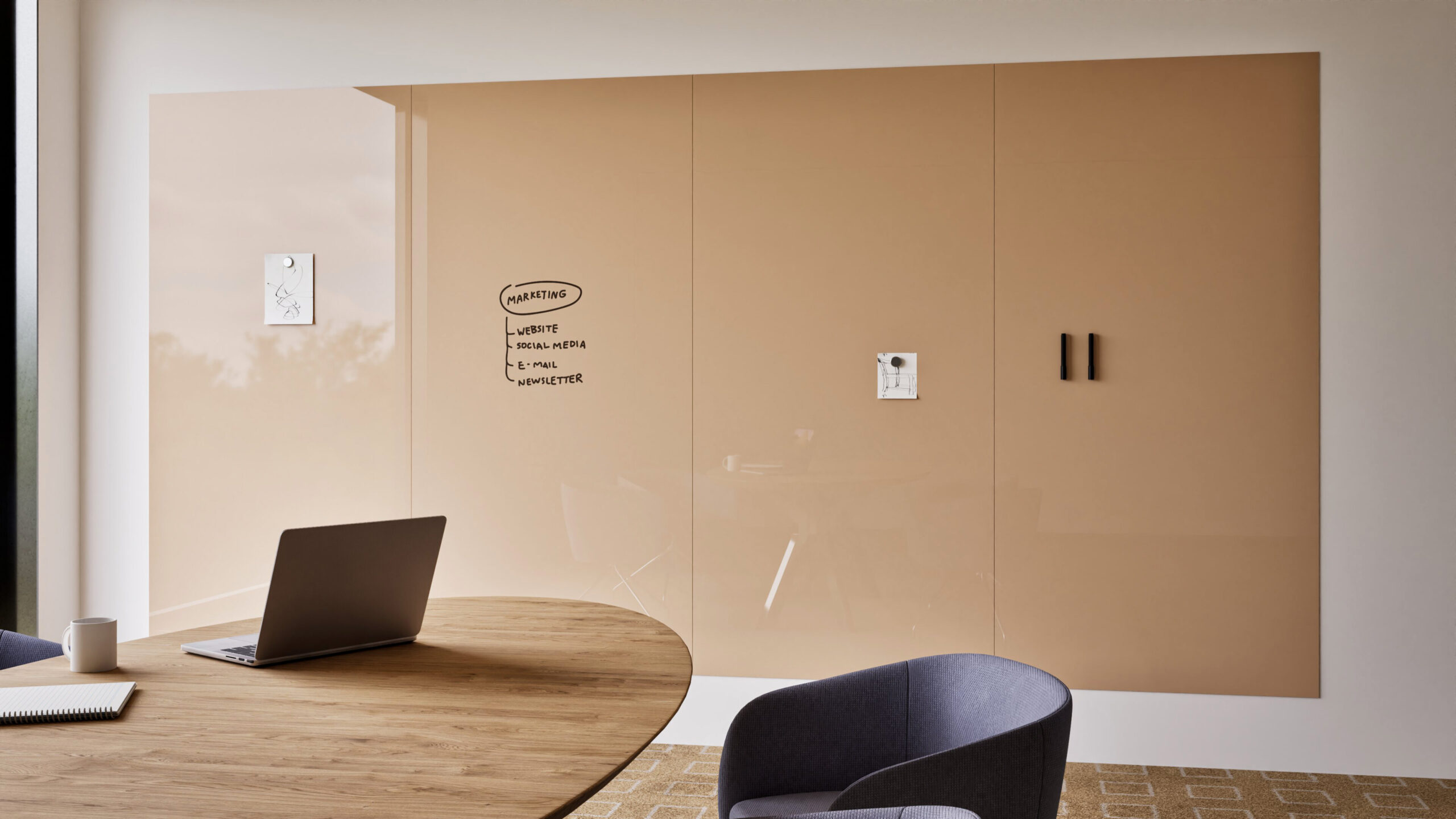 Chameleon Sharp Glass Wall – zijaanzicht