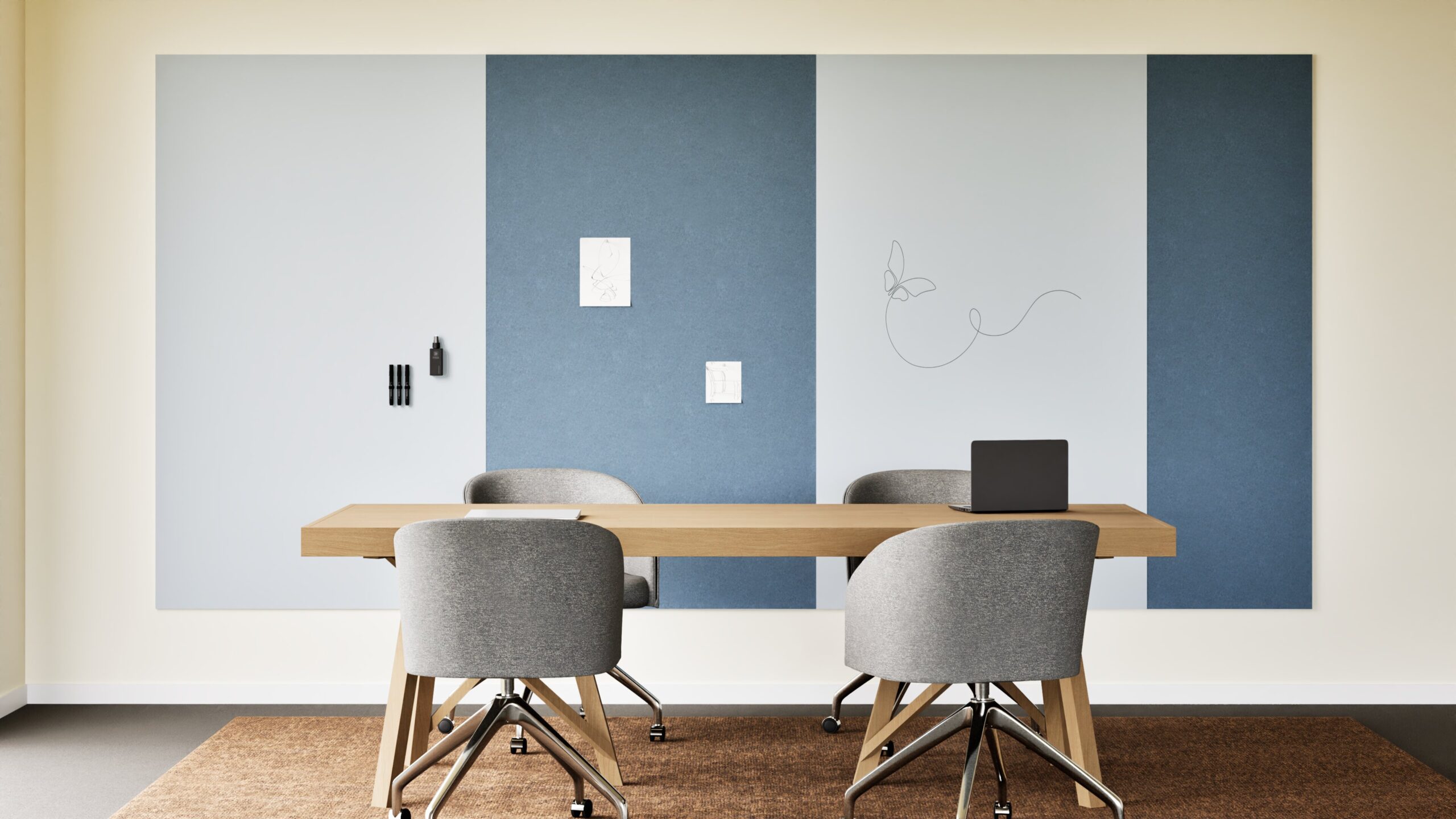 Sharp Wall Combi – akoestiek + whiteboard